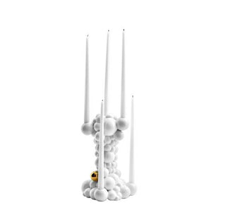 Bubbles Candleholder White/Gold