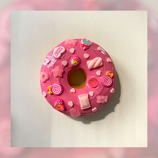 Pink Donut With Candy