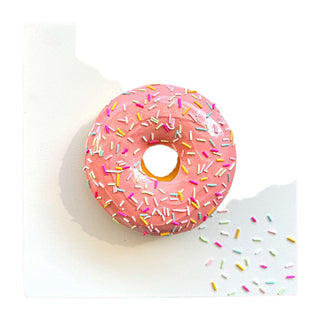 Pink Donut With Sprinkles