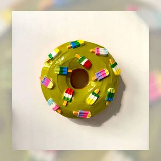 Pistachio Donut With Ice Cream