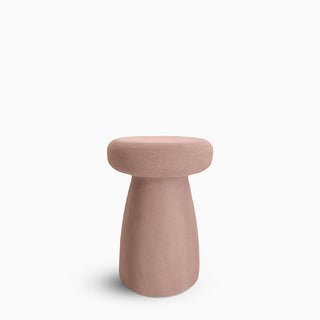 Porcino Stool Moleskin rose