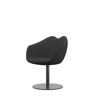 Dark Grey XOXO Chair Fabric Round Base