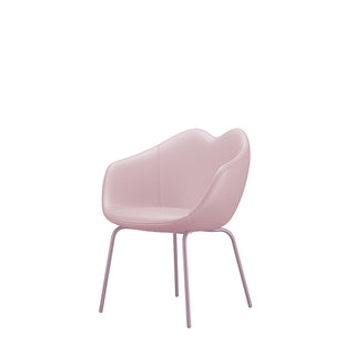 Pink XOXO Chair Leather Four Legs