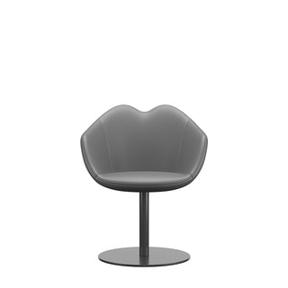Dark Grey XOXO Chair Leather Round Base