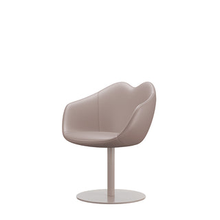 White XOXO Chair Leather Round Base