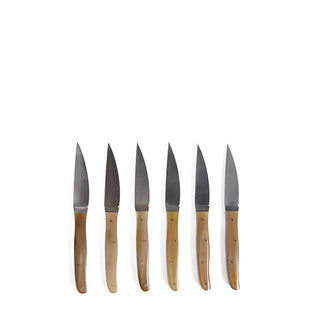 Set of Table Knives in Light Ox Horn