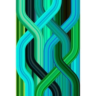 Carpet Wave Green Rectangular - Danilo Cascella Premium Store
