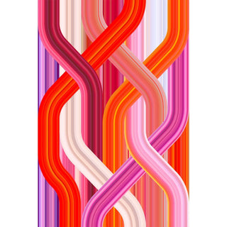 Carpet Wave Red Rectangular - Danilo Cascella Premium Store