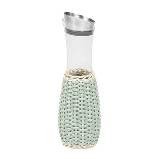 Dijon Leather & Rattan Carafe With Pourer - Danilo Cascella Premium Store