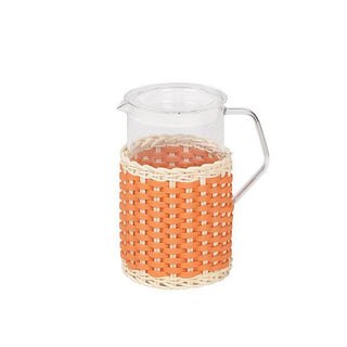 Marseille Leather & Rattan Glass Pitcher - Danilo Cascella Premium Store