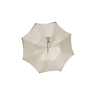 Double Umbrella brown with light beige print - Danilo Cascella Premium Store