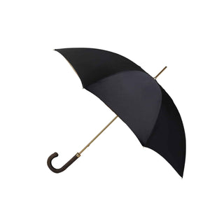 Double Black/ Flower Print Umbrella with Embroidered Handle - Danilo Cascella Premium Store