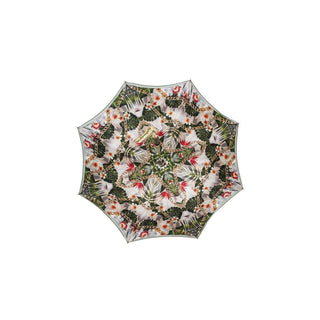 Double Green Tropical Print Umbrella with Snake Handle - Danilo Cascella Premium Store