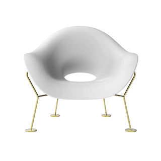 Pupa Armchair Brass Base Indoor - Danilo Cascella Premium Store