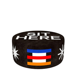 Pouf Oggian Sit Here Black L - Danilo Cascella Premium Store