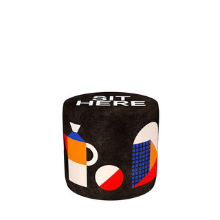 Pouf Oggian Sit Here Black S - Danilo Cascella Premium Store