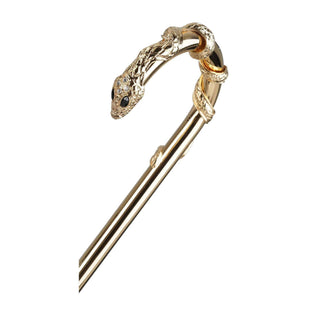 Double Black/Wild Animal Print Umbrella with Snake Handle - Danilo Cascella Premium Store