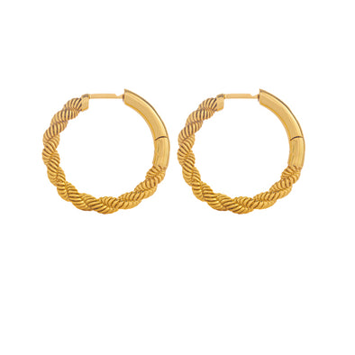 Earring Round Grace Gold