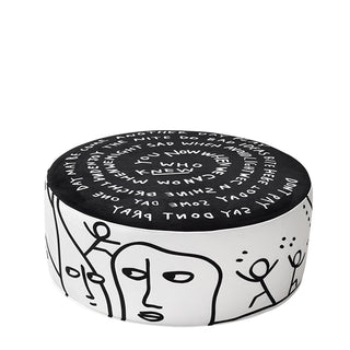 Eclipse Etching Pouf L