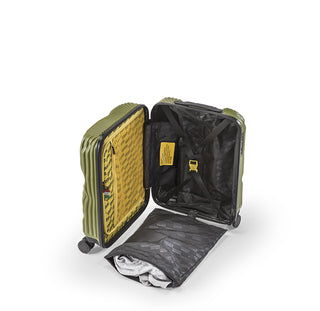 Stripe Cabin Green Olive • Crash Baggage