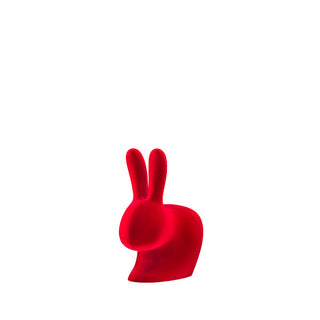 Rabbit XS Bookend Velvet Finish red