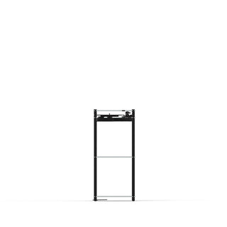 Transparent Turntable Stand Black