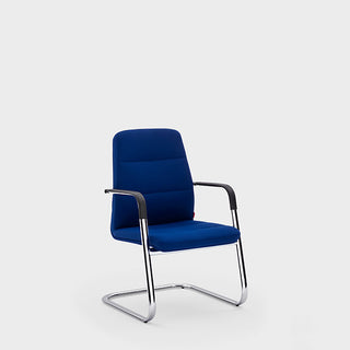 Star Visitor Chair, Skid Frame • Viganò Editor 