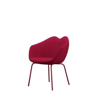 Red XOXO Chair Fabric Four Legs