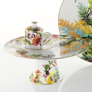 Set of 2 Coffee Cup • Jungle White