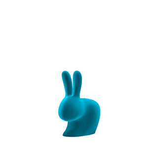 Rabbit XS Bookend Velvet Finish turquoise