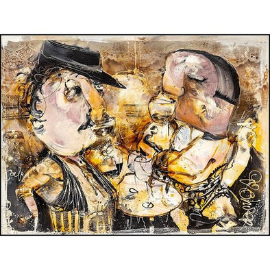 Deux hommes a la bar original - Danilo Cascella Premium Store