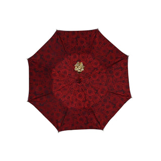 Double Umbrella Print Red, Red Roses with Rose Handle - Danilo Cascella Premium Store