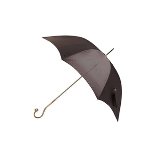 Double Brown/ Windrose Print Umbrella with Jewel Handle - Danilo Cascella Premium Store