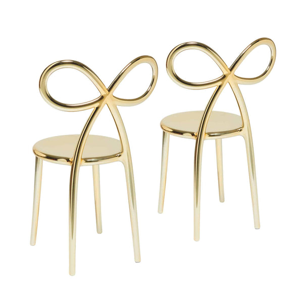 Ribbon Chair Metal Finish, Set of 2 pieces - Danilo Cascella Premium Store