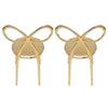 Ribbon Chair Metal Finish, Set of 2 pieces - Danilo Cascella Premium Store
