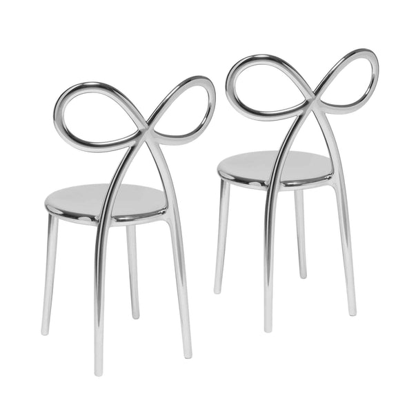 Ribbon Chair Metal Finish, Set of 2 pieces - Danilo Cascella Premium Store