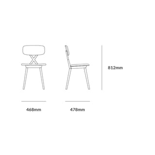X Chair With Flower Cushion Set of 2 pieces - Danilo Cascella Premium Store